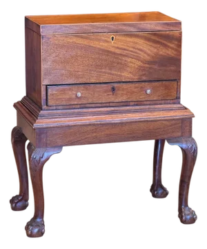 19th Century English George III Mahogany Diminutive Side Table
