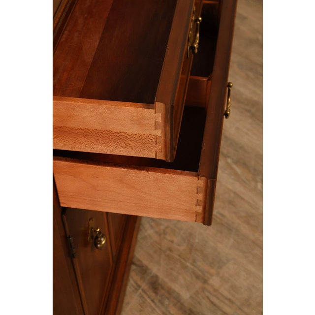 Late 20th Century Henredon 18th Century Portfolio Georgian Style Walnut Server For Sale - Image 5 of 18