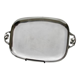 Danish Modern SilverPlate Serving Tray For Sale