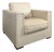 Cream Leather Lounge Chair from Rivolta, Italy, 2000s For Sale