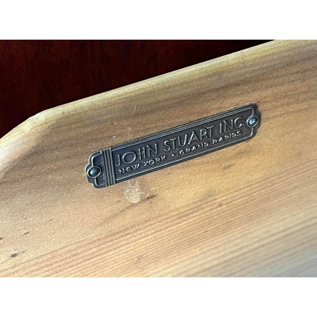 John Stuart John Stuart Mid-Century Three-Door Mahogany Cabinet/Sideboard/Credenza For Sale - Image 4 of 6