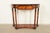 Late 20th Century Maitland Smith Style French Empire Burl Wood and Gold Gilt Demilune Console Table For Sale - Image 5 of 16