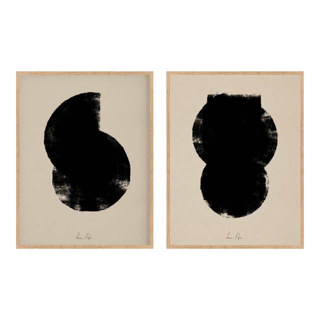 Contemporary Minimalist Abstract Giclee Prints - Set of Two For Sale