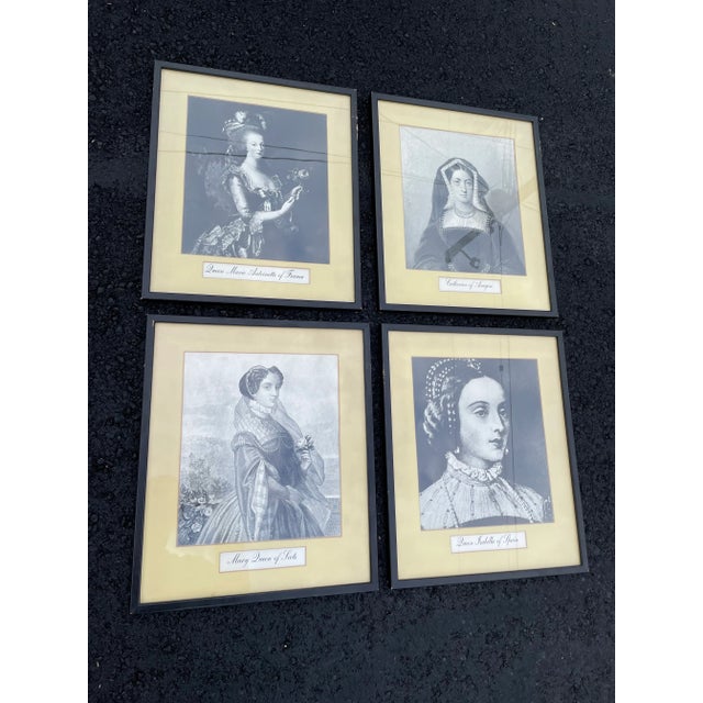 20th Century Collection of Historical Queens Framed - Set of 4 For Sale - Image 4 of 11