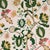Sample - Schumacher Mandevilla Embroidery Fabric, Pink & Green For Sale