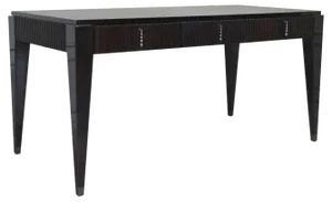 High-Gloss Writing Desk with Leather Top from Kabinet