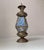 Art Deco Lantern in Brass and Etched Colored Glass, 1930s For Sale - Image 3 of 8