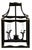 Black & Gold Lantern - Medium, 18.5" For Sale