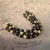 1980s Art Deco Style Black Cristal and Brass Multi Strand Bracelet by Trifari For Sale - Image 9 of 10