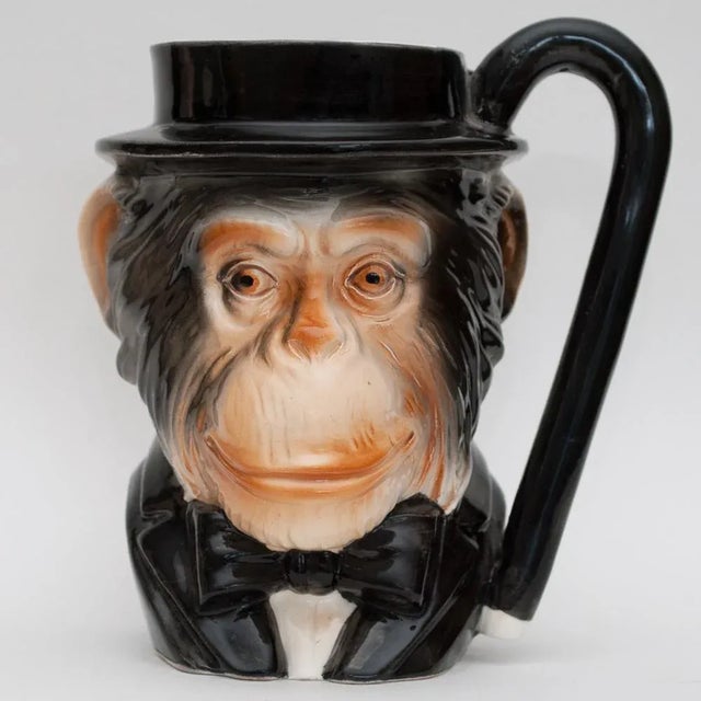 Mid Century Vintage English Chimpanzee Toby Style Mug For Sale - Image 12 of 12