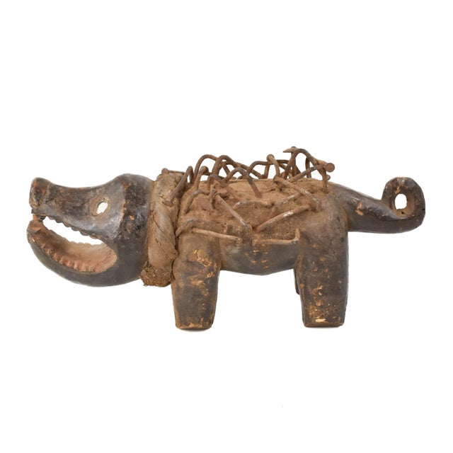 Early 20th Century Early 20th Century Bakongo Villi Pig Fetish For Sale - Image 5 of 7