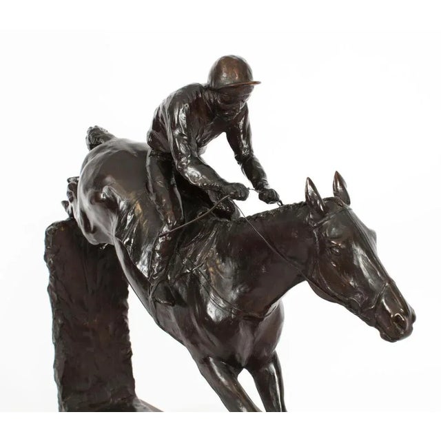 Philip Blacker, Large Figure of Docklands Express, 1993, Patinated Bronze For Sale - Image 14 of 18