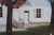 Margaret Skiles White Farmhouse in Autumn Oil Painting on Board 30" For Sale - Image 9 of 13