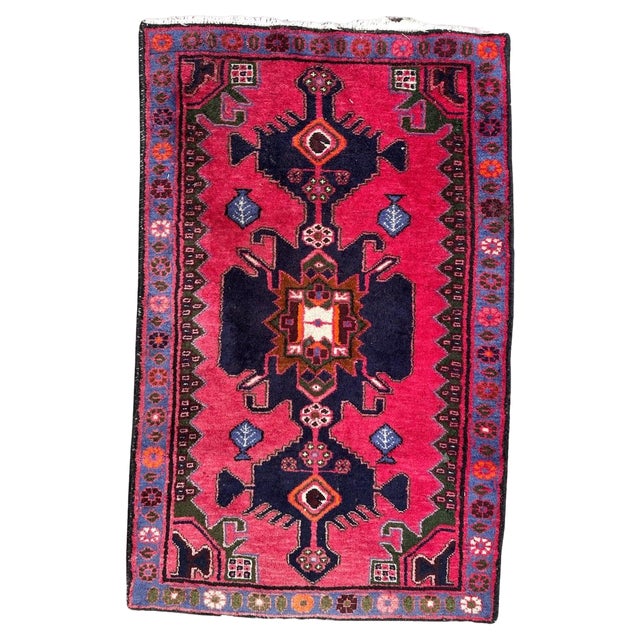 Vintage Hamadan Rug, 1960s For Sale