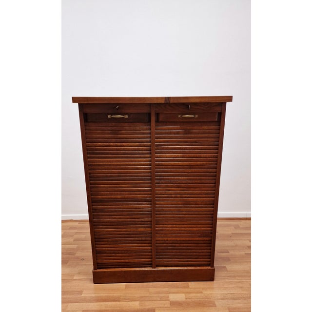 Vintage Filing Cabinet in Oak, 1950s For Sale - Image 15 of 15