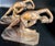 Metal Fantastic and Rare 1920s Cast Iron Art Nouveau Nude Woman Book Ends For Sale - Image 7 of 11