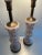 Metal 1950’s 60’s Hollywood Recency Painted Frosted Urn Lamps - a Pair For Sale - Image 7 of 8