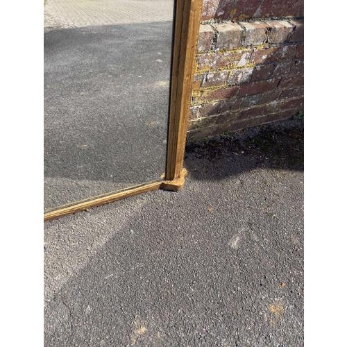 Large Antique English Arched Top Gilt Overmantle Mirror, 19th Century For Sale - Image 4 of 5