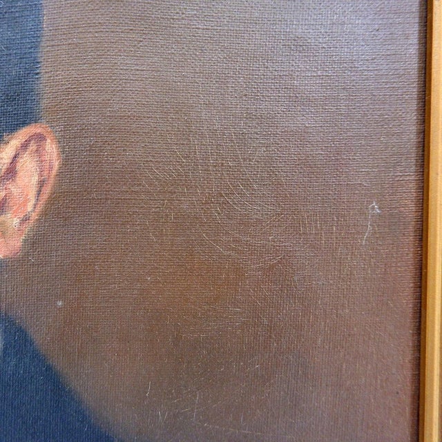 Max Moreau, Portrait of an Ancestor, 1924, Oil on Canvas For Sale - Image 9 of 14