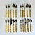 Wood Chinoiserie Coastal Bamboo 18/8 Stainless Steel Flatware - Set of 20 Pieces, 4 Place Settings. For Sale - Image 7 of 9