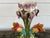 Antique French Majolica Vase Centerpiece Onnaing Art Nouveau Iris Tulip C1900 For Sale - Image 13 of 18