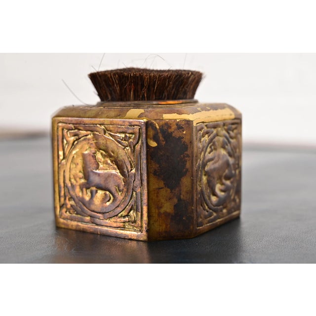 Art Deco Tiffany Studios New York Zodiac Bronze Pen Brush For Sale - Image 3 of 13