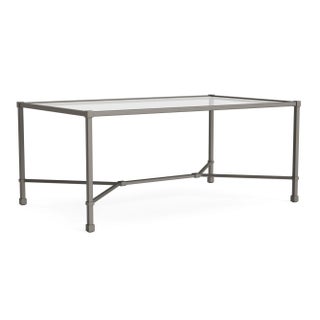 Brown Jordan Venetian 26" x 43" Coffee Table, Mica frame For Sale