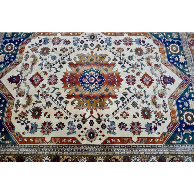 Tree of Life Silk Rug, 1960s For Sale - Image 3 of 7