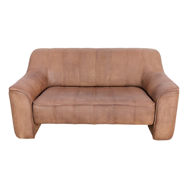 DS44 Two-Seater Buffalo Leather Sofa in Brown by de Sede For Sale