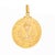 Finely detailed antique 1st communion medallion crafted in 19k yellow gold. Crafted in Portuguese 19k yellow gold, the...