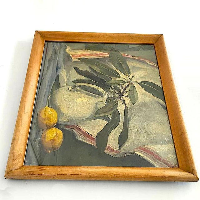 French Country 1930s Hortense Budell Still Life Painting For Sale - Image 3 of 11