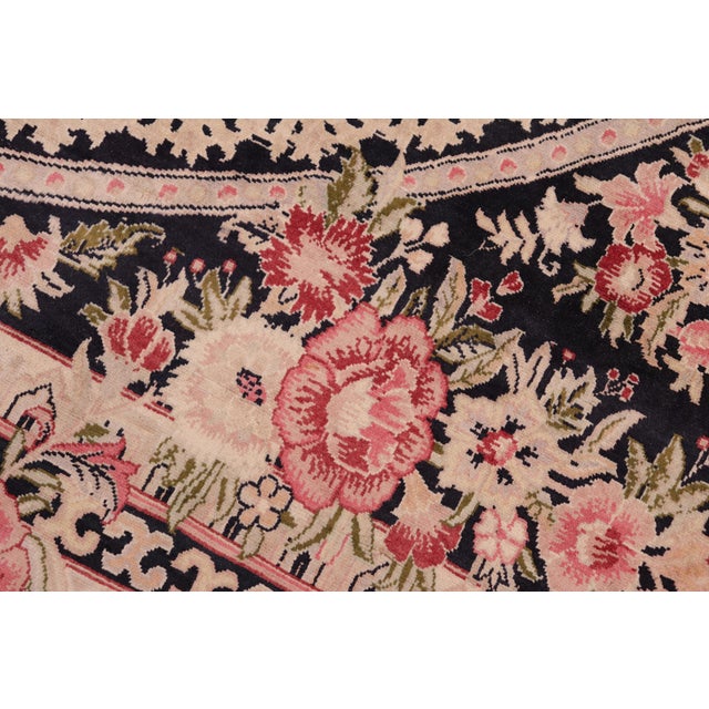 Elegant Pak-Persian Black/Beige Wool Rug - 8'1'' X 10'2'' For Sale - Image 4 of 9