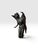 Late 20th Century Signed & Dated 1997 Modernist Bronze Kneeling Angel Sculpture For Sale - Image 5 of 10