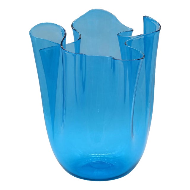 Fazzoletto Vase in Murano Glass by Fulvio Bianconi for Venini, Italy, 2003 For Sale