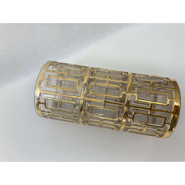 Mid 20th Century 1960s Imperial Glass Shoji Barware Gold Collectible Single High Ball Glassware For Sale - Image 5 of 9