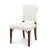 Cream Bunny Williams Home Sienna Dining Chair in Mahogany with Cream Linen Upholstery For Sale - Image 8 of 8