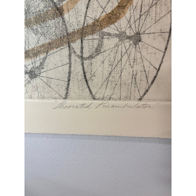Late 20th Century Late 20th Century Danny Phifer "Decorated Perambulator" Signed Limited Edition Original Etching 13/300 For Sale - Image 5 of 16