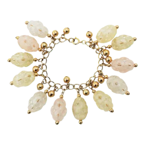 Vintage 1960s Napier Pastel Charm Bracelet