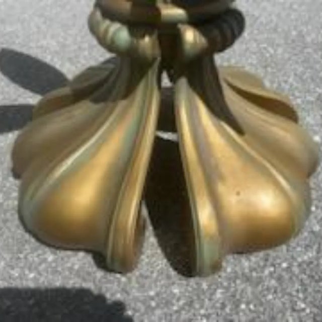 Mid-Century Modern Dorothy Draper Designer Mid-Century Hollywood Regency Patio Table & 4 Chairs For Sale - Image 3 of 12