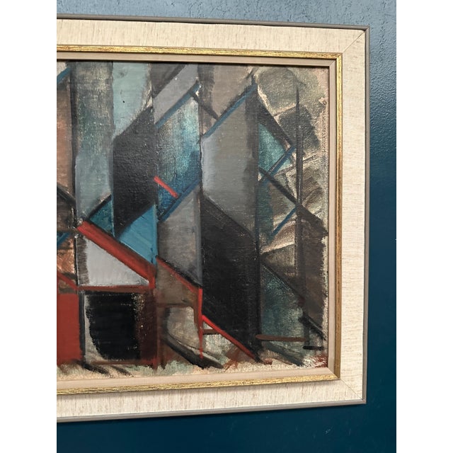 Carl Köhler, Diagonal Rooms, 1950s, Oil on Canvas, Framed For Sale - Image 4 of 18