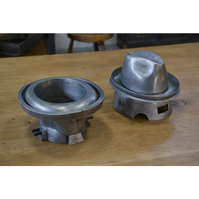 Cast Aluminum Hat Mold Jalard in Caussade, 1950s For Sale - Image 11 of 11