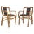 An exceptionally rare and architecturally compelling set of two modernist armchairs manufactured by the renowned TON...
