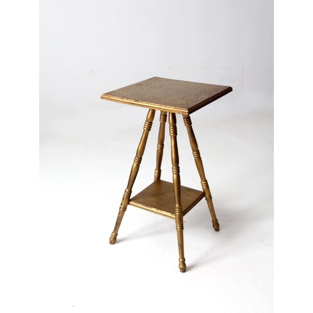 Antique Painted Side Table For Sale - Image 4 of 13