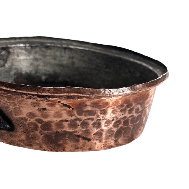 Antique Hand-Forged Copper & Iron Tinned Hearth Ladle (Circa 1850–1900) For Sale In San Francisco - Image 6 of 12