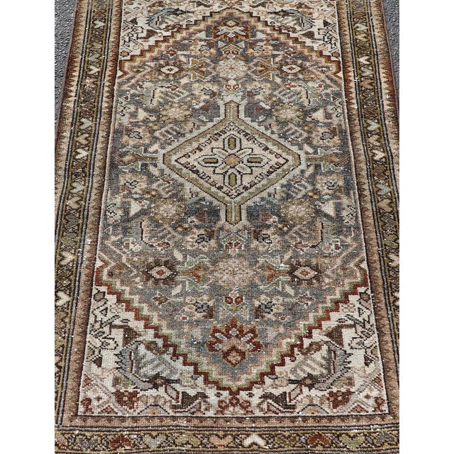Tribal Antique Persian Malayer Rug With Central Medallion 2'5 X 3'11 For Sale - Image 3 of 10