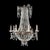 1930s Large Antique French Empire Inspired Crystal & Bronze 8-Light Chandelier C1930 For Sale - Image 5 of 12