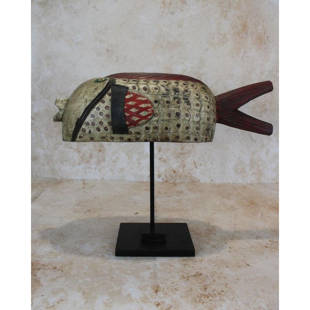 Mali Bozo Puppet Fish in White For Sale - Image 5 of 8