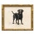 Reproduction Art Print of Vintage "World of Dogs" Illustration (Black Labrador), Framed For Sale