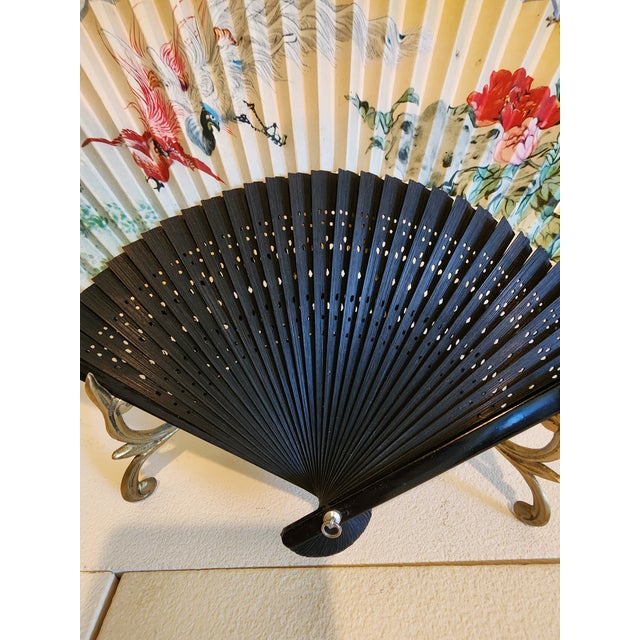 Vintage Hand Held Fan From the Peoples Republic of China For Sale - Image 4 of 9