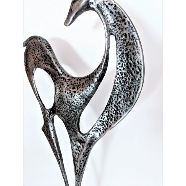 1980s Curtis Jere Metal Reindeer Sculpture For Sale - Image 10 of 13